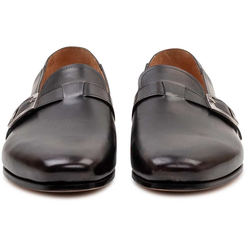 Premiata Mocassin Mocassino con Fibbia in Pelle schwarz(Image 2)