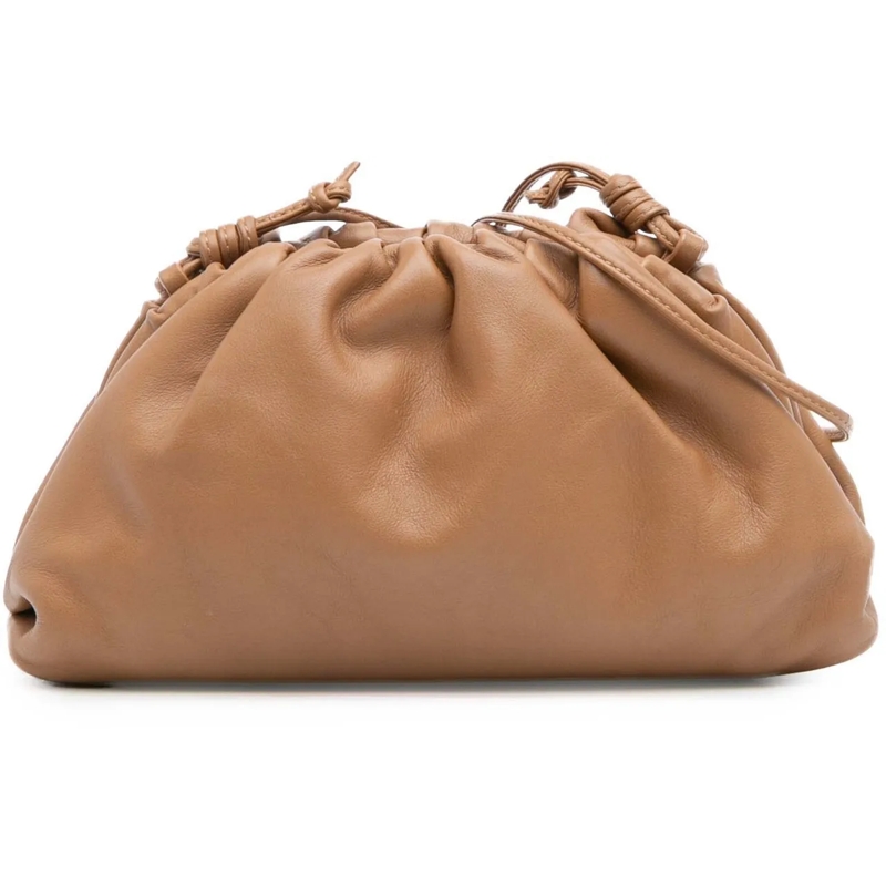 Bottega Veneta Sac à bandoulière Lambskin The Mini Pouch Crossbody braun