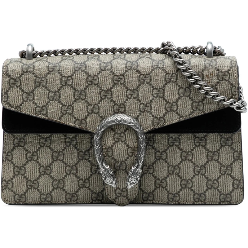 Gucci Schultertasche Small GG Supreme Dionysus Shoulder Bag braun