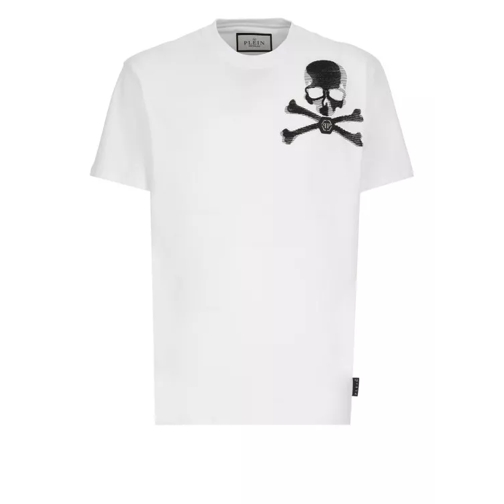 Philipp Plein Skull And Bones T-Shirt White 
