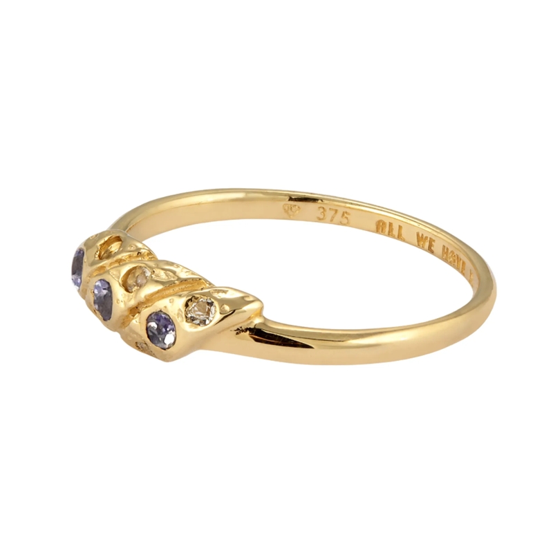 Haze & Glory Ring Ring Mondstein Lolith 375 Gelbgold - Reef Ring gold(Image 4)