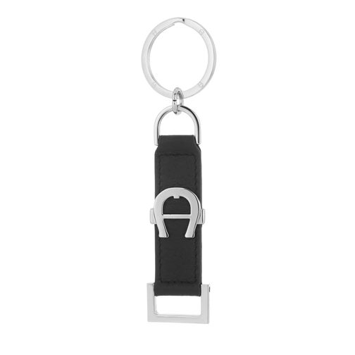 AIGNER Fashion Keychain Leder Black Nyckelring