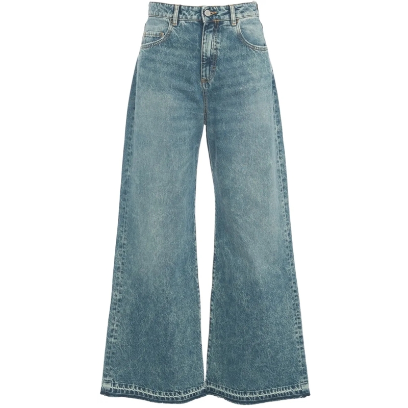 ICON DENIM Jeans à jambe droite Wide leg jeans 'Debby' blau