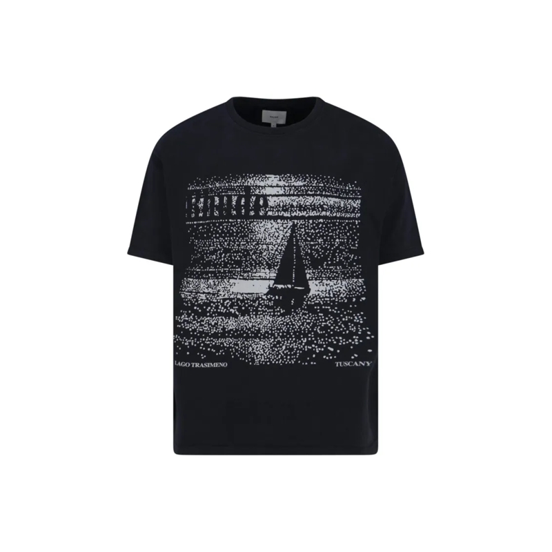 Rhude T-shirt Minimalist Black T-Shirt With Crew Neckline Black