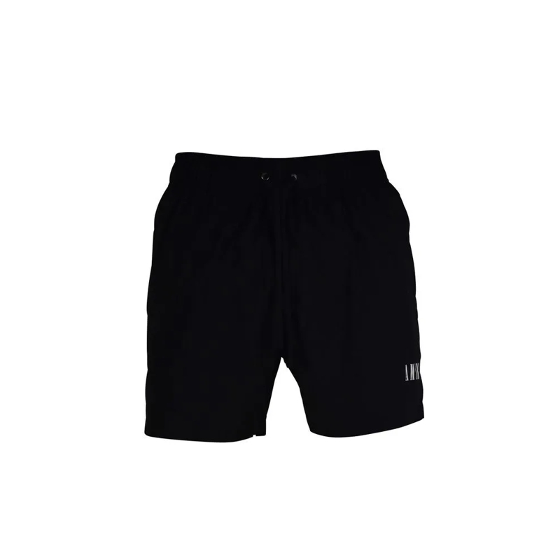 Amiri  Black Swim Shorts With Logo Detailing Black