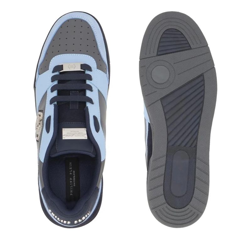 Philipp Plein Low-Top-Sneaker Lo-Top Turnschuhe P-Force 78 blau-silber(Image 3)