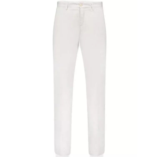 Paul & Shark White Stretch Cotton Trousers White Hosen
