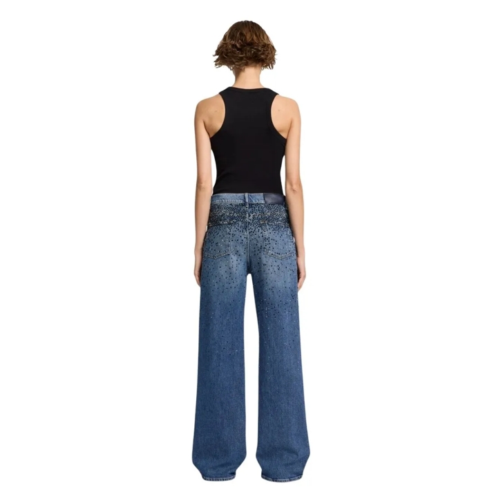 Seven for all Mankind Low Slung Wide Leg Candy With Faded