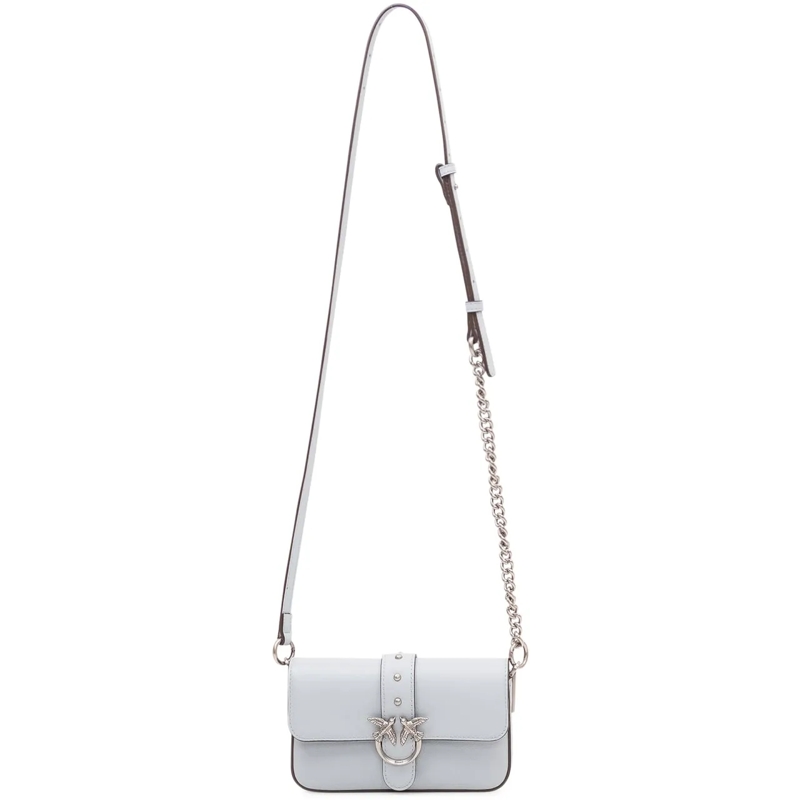 Pinko Schultertasche Borsa Love One Slouchy con Patta hellblau(Image 2)
