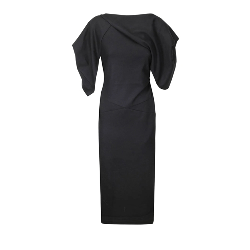 DAWEI STUDIO  Black Wool Dress Black