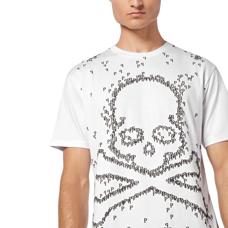Philipp Plein T-Shirt T-Shirt Skull&Bones weiss(Image 2)