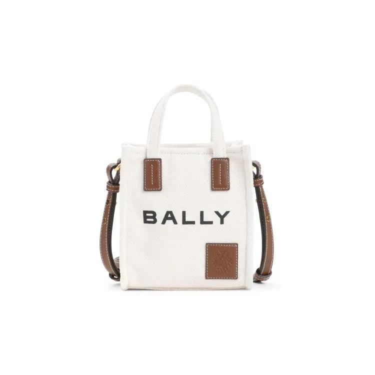 Bally Crossbody Bags - Cuero White Cotton Minibag - Gr. unisize - in Weiß - für Damen