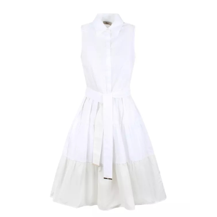 White cotton sleeveless dress new arrivals