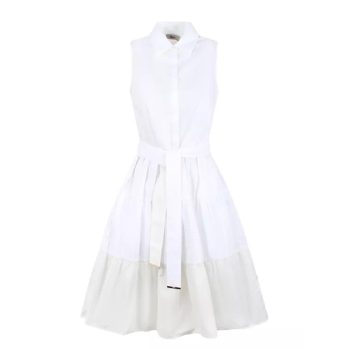 Herno Cotton Sleeveless Dress White 