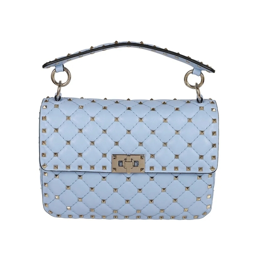 Valentino Schultertasche Medium Shoulder Bag Spike Rockstud Blue