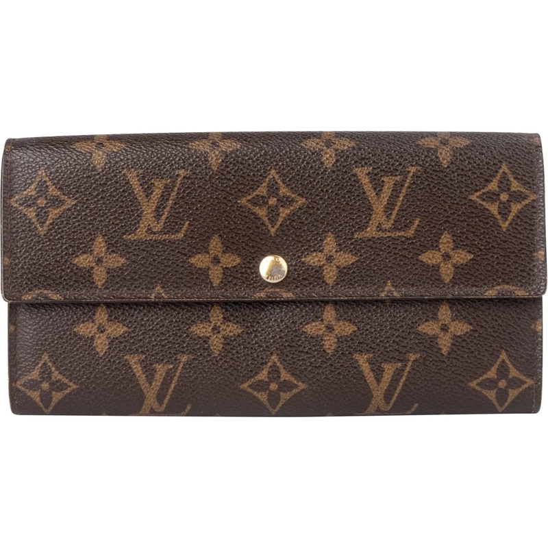 Louis Vuitton Geldbörse Louis Vuitton Canvas Monogram Sarah Wallet braun