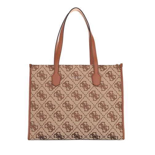 Guess Tote Silvana Girlfriend Tote Latte Logo