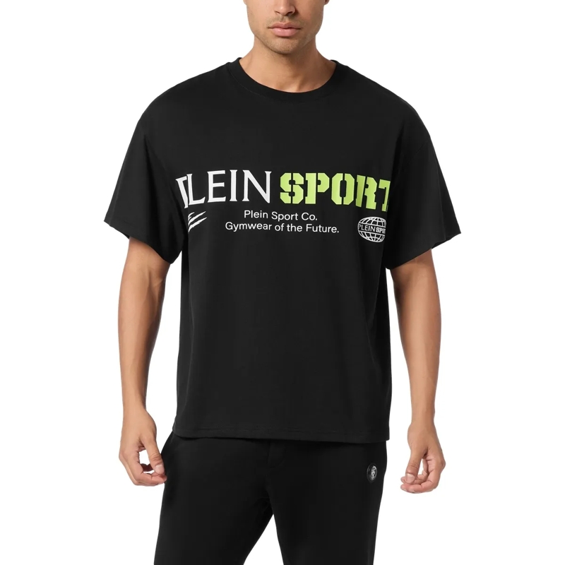 Plein Sport T-Shirt T-Shirt Rundhalsausschnitt Ss Logo schwarz(Image 3)