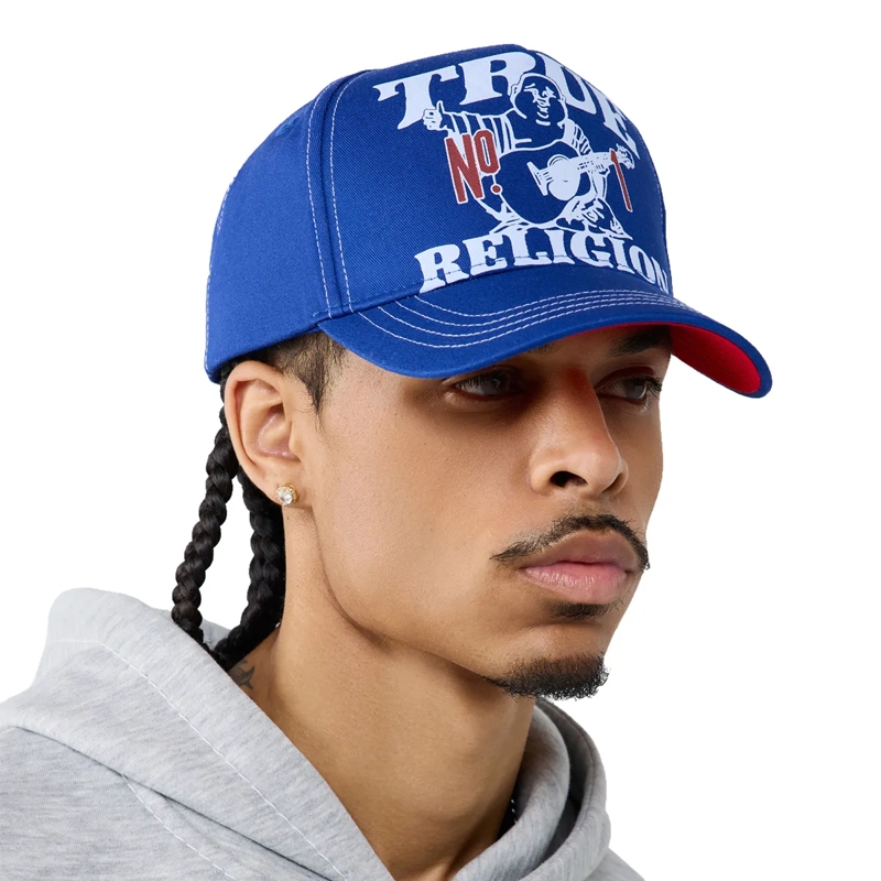 True Religion Hut - Verstellbare Riemen am Hinterkopf- Verstärktes  blau(Image 3)