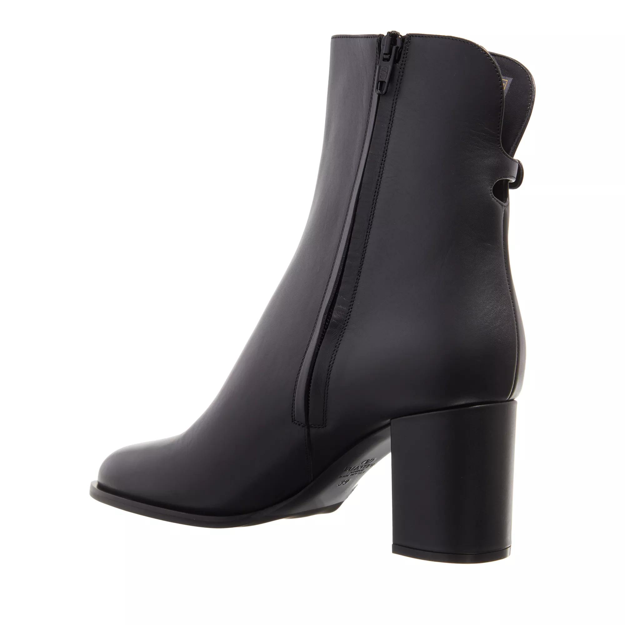 Thumbnail - Valentino Garavani Stiefel & Boots - Signature Smooth Leather Boots - Gr. 41 (EU) - in Schwarz - für Damen