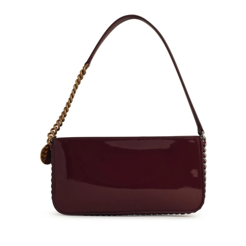 Stella McCartney Schoudertas 'Mat' Burgundy Faux Leather Bag Burgundy