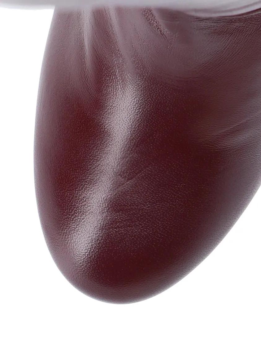 Thumbnail - Stuart Weitzman Stiefel - Knee-High Brown Leather Boots With Polished Finish - Gr. 39 (EU) - in Braun - für Damen