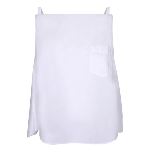 Sacai White Poplin Top White 