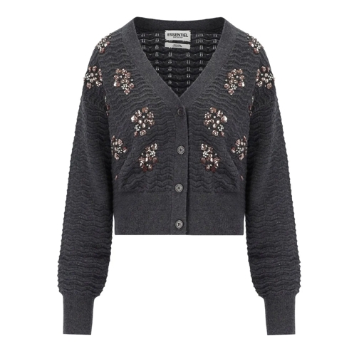 Essentiel Antwerp Cardigan ESSENTIEL ANTWERP GILETO GRAUES CARDIGAN grau