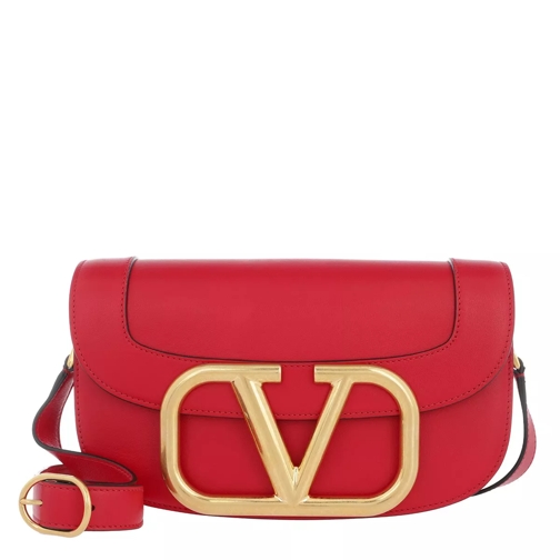 Valentino Garavani Super V Crossbody Bag Leather Red Crossbody Bag