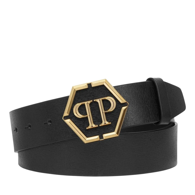 Philipp Plein Gürtel Gürtel Hexagon schwarz
