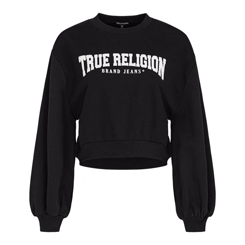 True Religion  ARCHED LOGO FASHION PULLOVER schwarz