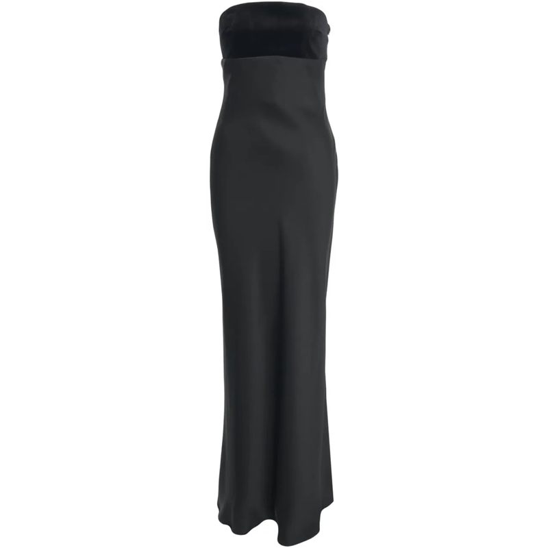Max Mara Robe longue Maxi dress 'Baia' schwarz