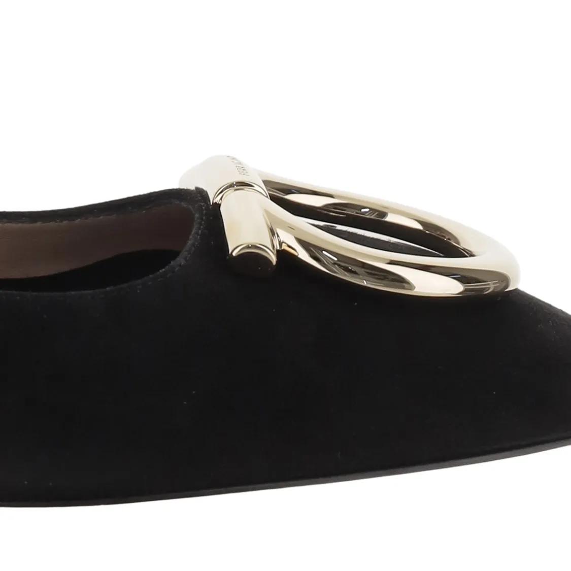 Thumbnail - Leather Ballerinas - Gr. 6 - in Schwarz
