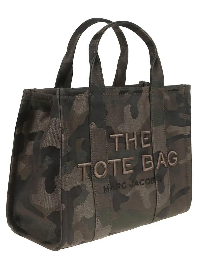 Marc Jacobs Shoppers & Totes Camouflage Jacquard Medium Tote With Versatile Car in bruin