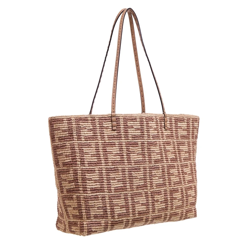 Fendi Shopper Shopping Roll Paglia Large Nature(Image 3)
