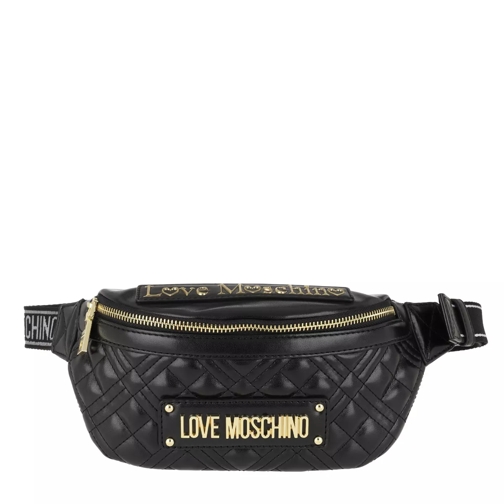 Love Moschino Borsa Quilted Nappa Belt Bag Nero Sac à bandoulière
