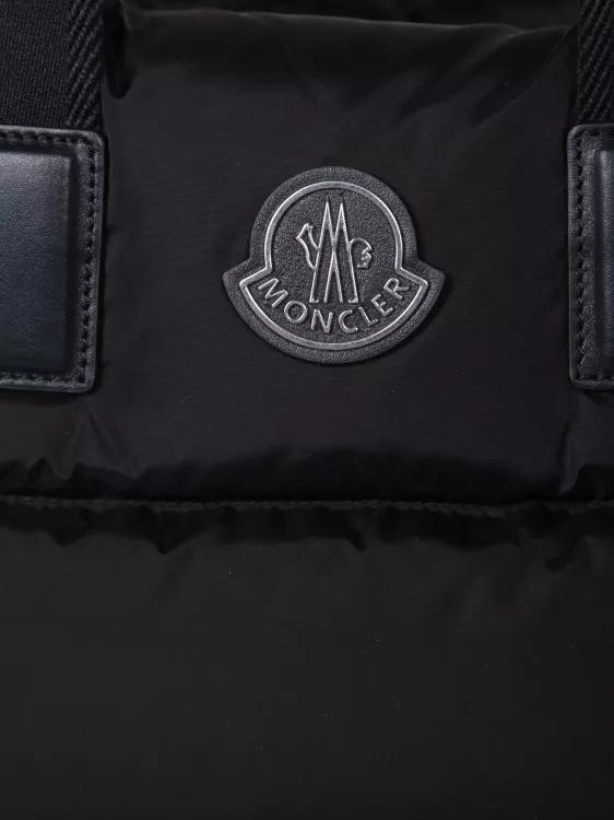 Moncler Crossbody bags Nylon And Leather Bag in zwart