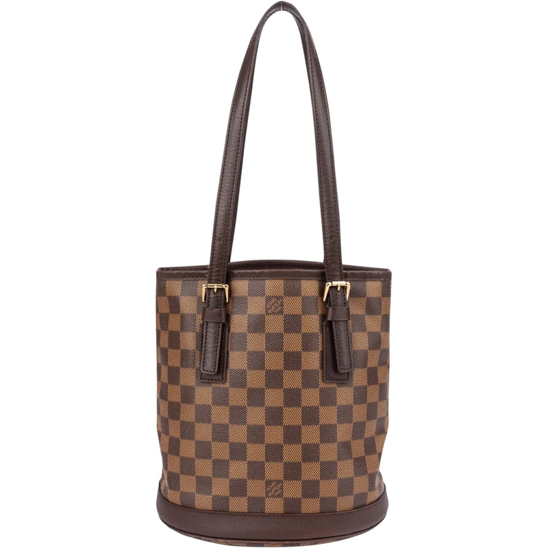 Louis Vuitton Schultertasche Louis Vuitton Damier Ebene Monogram Bucket Bag PM  braun