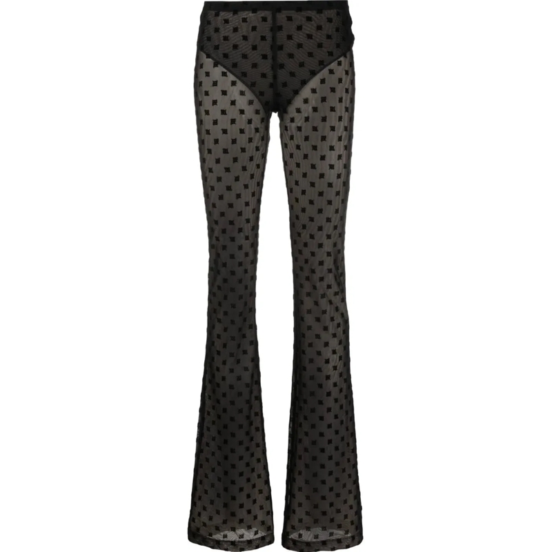 Misbhv  Misbhv Mesh Monogram Trousers Black schwarz