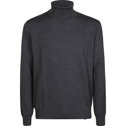 Fay  Turtle Neck Sweater Grey grau