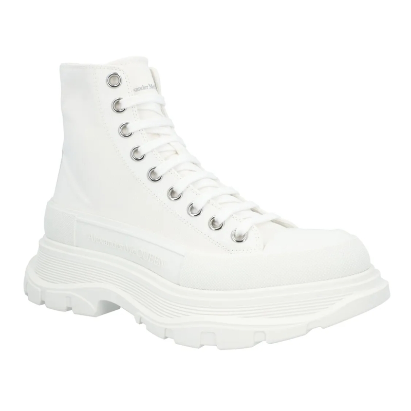 Alexander McQueen Sneaker basse Tread Slick Boot In White White