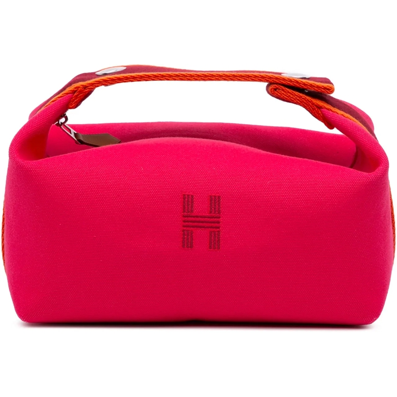 Hermès Nécessaire Small Canvas Bride A Brac Case rose