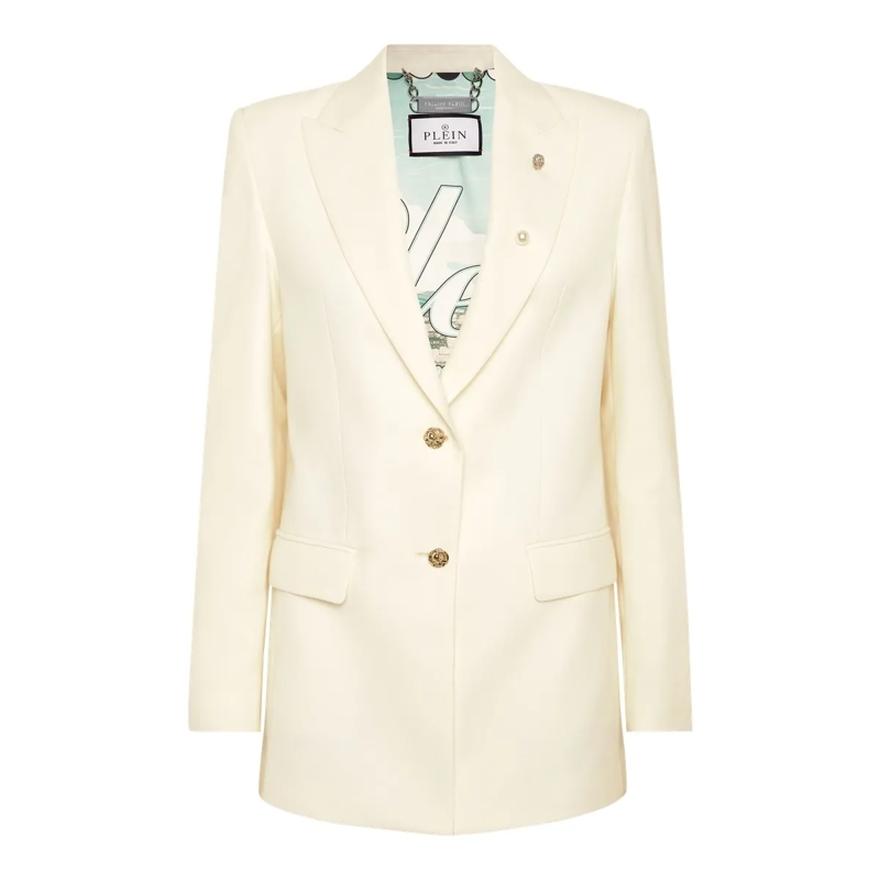 Philipp Plein Blazer Blazer Racing weiss