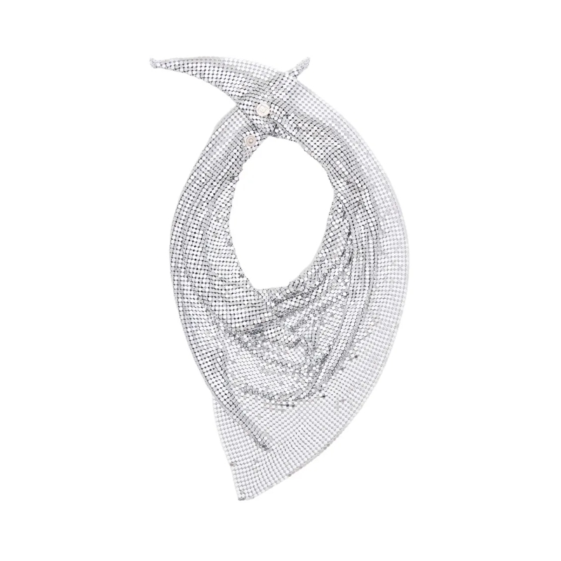 Paco Rabanne Écharpe légère Pixel Scarf Neutrals