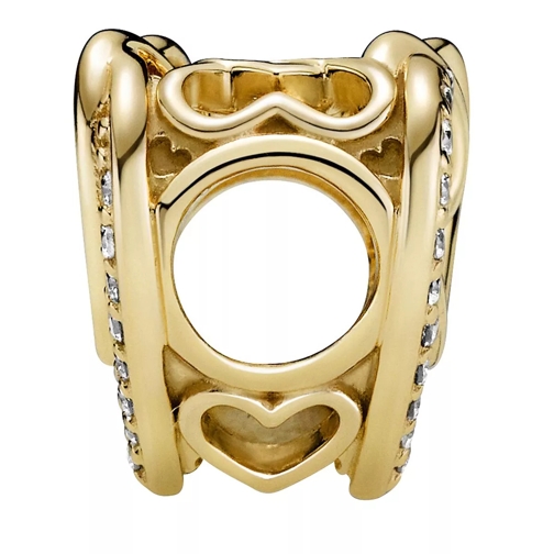 Pandora Anhänger Funkelnde Verschlungene Herzen Charm 14k Gold-plated unique metal blend (Image 2)