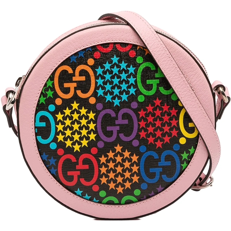 Gucci Sac à bandoulière GG Supreme Psychedelic Round Crossbody rose