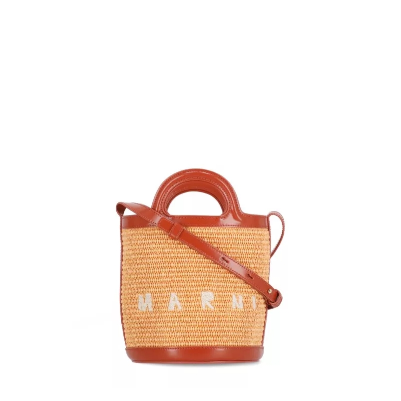 Marni Schultertasche Tropicalia Shoulder Bag Brown