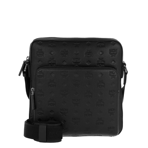 MCM Otto Messenger Bag Leather Small Black Valigetta ventiquattrore