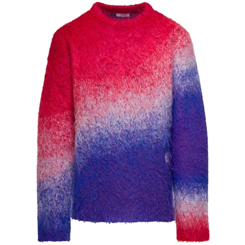 Erl Multicolor Sweater With Degradè Effect In Mohair B Multicolor 