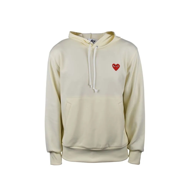 Comme des Garcons  Pastel Yellow Polyester Sweatshirt With Drawstring Neutrals